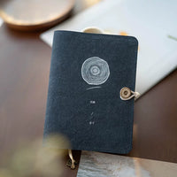 Vintage Fabric Journal Notebook with Washed Finish for Daily Planning and Stamping