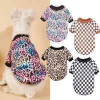 Leopard Print Gradient Pet Sweatshirt for French Bulldogs