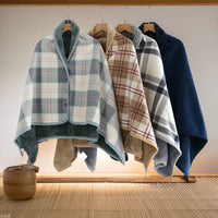 Wearable Fleece Blanket with Buckle for Office and Home