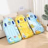 Inflatable Surfboard for Kids with Handles, Thickened Floating Row for Swimming Pool and Water Play, Swim Training Kickboard