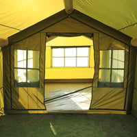 Outdoor Inflatable Tent, One-Bedroom One-Living-Room Family Camping Shelter, Rain and Wind Resistant