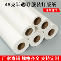 Translucent Tracing Paper for Garment Pattern Making and Design, 45gsm