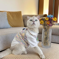 Christmas Knitted Pet Apron Bib Sweater for Cats and Dogs