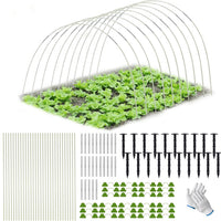 90pcs Garden Plant Flower Vegetable Greenhouse Fiber Rod Anti-Insect Net Arch Set DIY Anti-Bird Protection