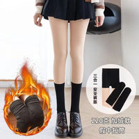 3-in-1 Faux Thigh-High Fleece Lined Tights for All Seasons