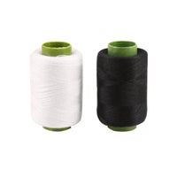 Black and White Sewing Thread Spools - 2 Pack