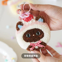 DIY Punch Needle Embroidery Kit with Yarn and Tools for Beginners - Cat Designs