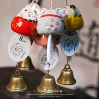 Lucky Cat Bell Charm for Wallets, Bags, and Home Decor