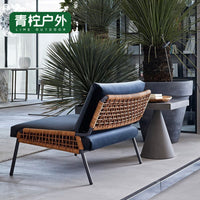 Outdoor Rattan Wicker Sofa Set with Coffee Table for Patio Balcony Garden