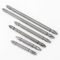 Double-Ended Phillips Screwdriver Bits for Electric Drills, S2 Industrial-Grade Anti-Slip