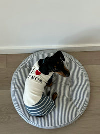 Breathable Modal Ribbed Knit Pet Shirt for Small to Medium Dogs