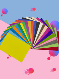 Colored Cardstock Square and Rectangular Craft Paper for DIY Projects