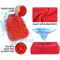 19-Piece Car Cleaning Drill Brush and Detail Brush Kit for Tires, Interior, and Exterior