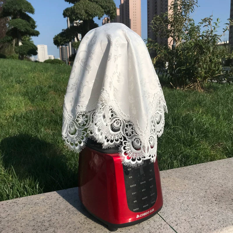 Multi-purpose Dust Cover for Blenders, Juicers, and Food Processors - Lace Design