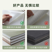 B5 Thickened Horizontal Flip Notebook for Students, Grid/Blank Pages, High Aesthetic Design
