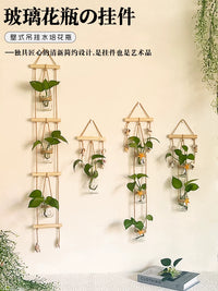 Modern Minimalist Wall-Mounted Hydroponic Glass Vase Decor