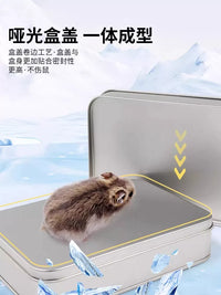 Pet Chinchilla Hamster Guinea Pig Cooling Ice Box Stainless Steel Ice Pad