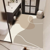 Diatomaceous Earth Bath Mat Quick Dry Non-Slip Absorbent Floor Mat for Bathroom