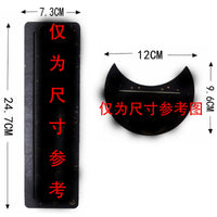 Tarot Card Wooden Display Stand Moon Shaped Base Holder Clip Set