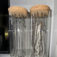 Transparent Anti-Oxidation Jewelry Display Stand with Hooks for Necklaces and Bracelets