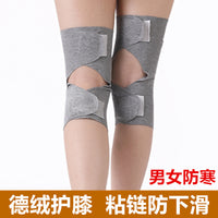 Velvet Knee Warmers for Winter - Thin, Over-the-Knee Thermal Leg Sleeves for Men and Women