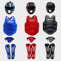 Martial Arts Training Headgear Set with Helmet and Protective Gear for Boxing Muay Thai