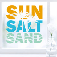 Summer Beach Letter Wall Decal for Vacation Decor