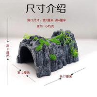 Hexagonal Reptile Hideout Cave for Axolotl Turtle Snake Gecko