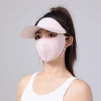 UV Protection Full Face Mask with Brim for Cycling and Sun Protection