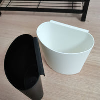 Mini Storage Basket with Adhesive for Kitchen, Desk, or Cart - Multi-purpose Organizer Bin
