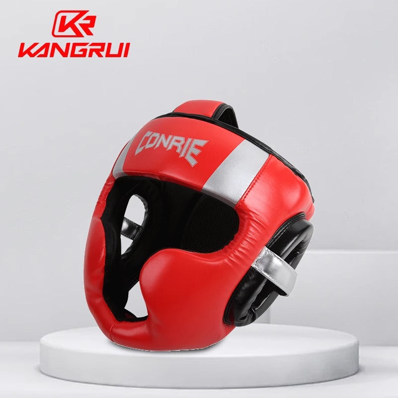 Kangrui Boxing Headgear for Adults, Full Coverage MMA Training and Competition Head Protector