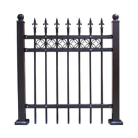 Zinc Steel Fence Panel for Residential, Villa, Factory, School, and Garden Boundaries