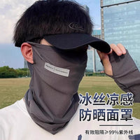 Ice Silk Sun Protection Face Mask for Cycling and Outdoor Activities, UV Protection Neck Gaiter