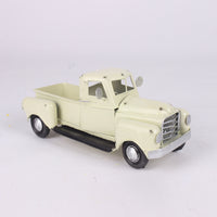Vintage Metal Pickup Truck Christmas Decor with Tree