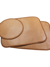 Pet Cooling Mat for Dogs and Cats, Rattan or Bamboo Weave Summer Pad, Chew-Resistant Kennel Mat