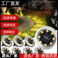 Solar Powered Mini Ground Lights for Garden & Lawn, Waterproof Outdoor Landscape Pathway Lighting