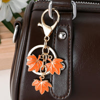 Maple Leaf Keychain Pendant for Bags and Cars, Thanksgiving Gift