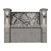 New Chinese Style Hollow Floral Partition Screen Outdoor Stainless Steel CNC Laser Cut Decorative Panel