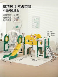 Cooye Dinosaur Slide and Swing Playset for Kids 3-10 Years Old with Climbing Frame