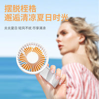 2026 New USB Rechargeable Mini Foldable Handheld Desk Fan with Stand, 3-in-1 Powerful Brushless Fan