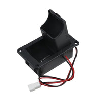 9V Active Pickup Battery Box for Guitar Bass, Black Plastic with 2-Pin Plug