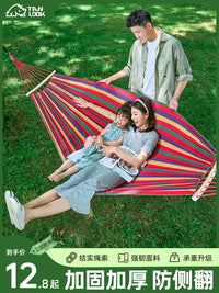 Outdoor Hammock with Anti-Tip Design for Adults and Children, Single/Double/Triple Person