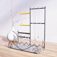 Jewelry Organizer Stand with Key Holder for Earrings, Rings, and Necklaces