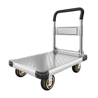 Foldable Steel Hand Truck Platform Cart for Home Moving and Transport