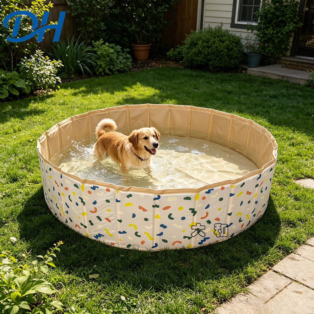 Foldable PVC Pet Swimming Pool for Dogs and Cats