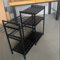 Xinhongyu Heavy Duty Garden Tool Storage Rack Yard Organizer Garage Farm Implement Shelf