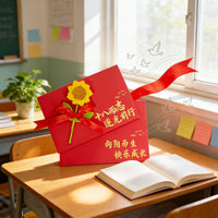 Graduation & Coming-of-Age Greeting Card Set with Envelope & Letter Paper for High School & College Entrance Exams