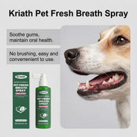 Kriath Pet Breath Freshener Spray for Daily Oral Care