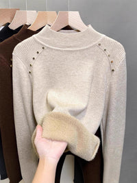 Women's Fleece Lined Thermal Turtleneck Sweater
