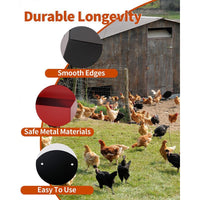 Hanging Metal Poultry Feeder for Chickens, Anti-Scatter & Splash-Proof, for Oyster Shells & Grit